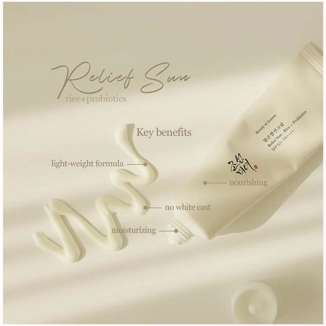 BEAUTY OF JOSEON – Relief Sun: Rice + Probiotics SPF50+ PA++++ (50ml)