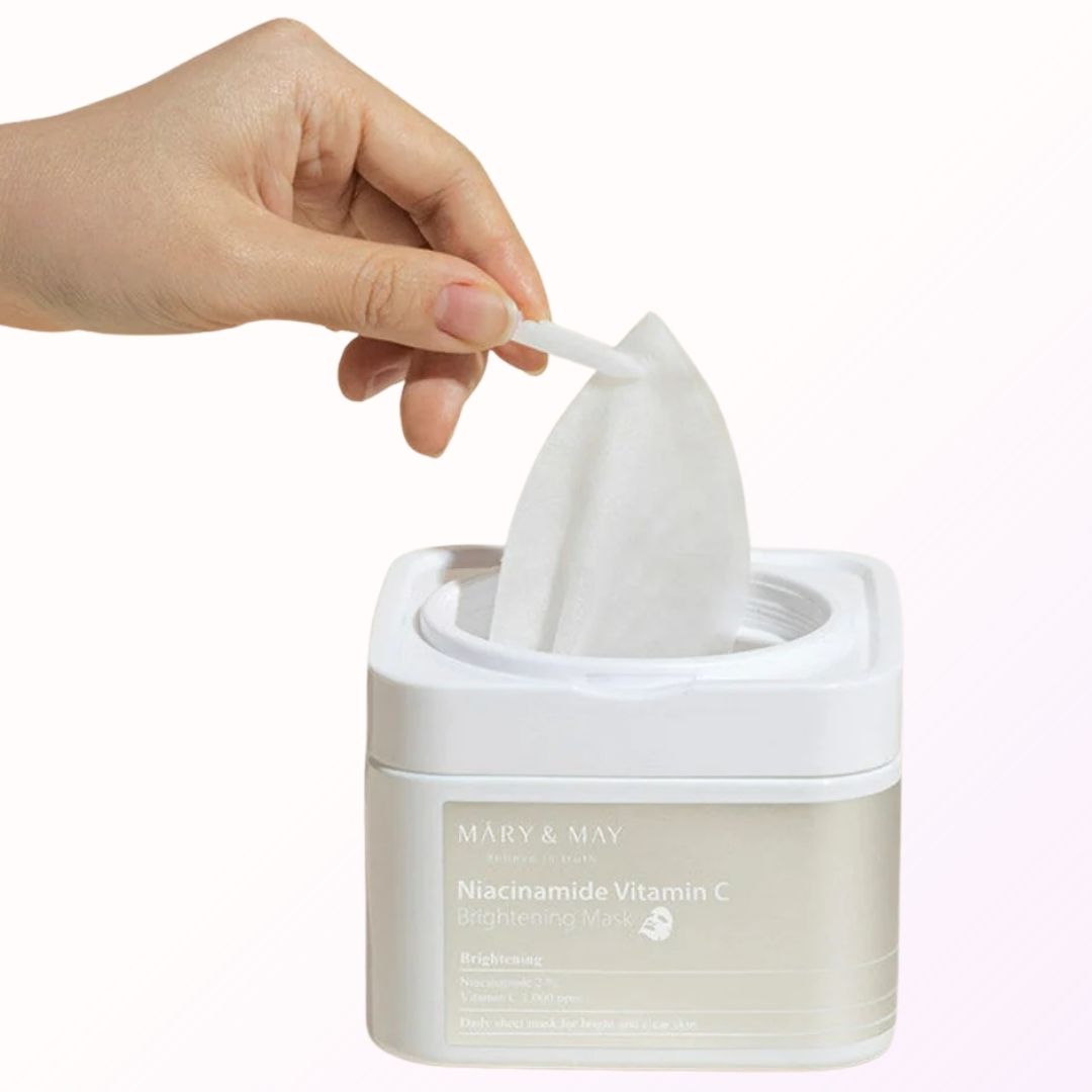 MARY & MAY – Niacinamide Vitamin C Brightening Mask (30pcs / 400g)