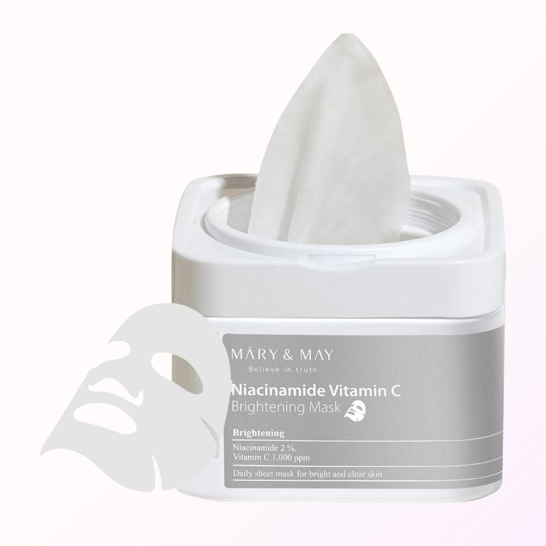 MARY & MAY – Niacinamide Vitamin C Brightening Mask (30pcs / 400g)